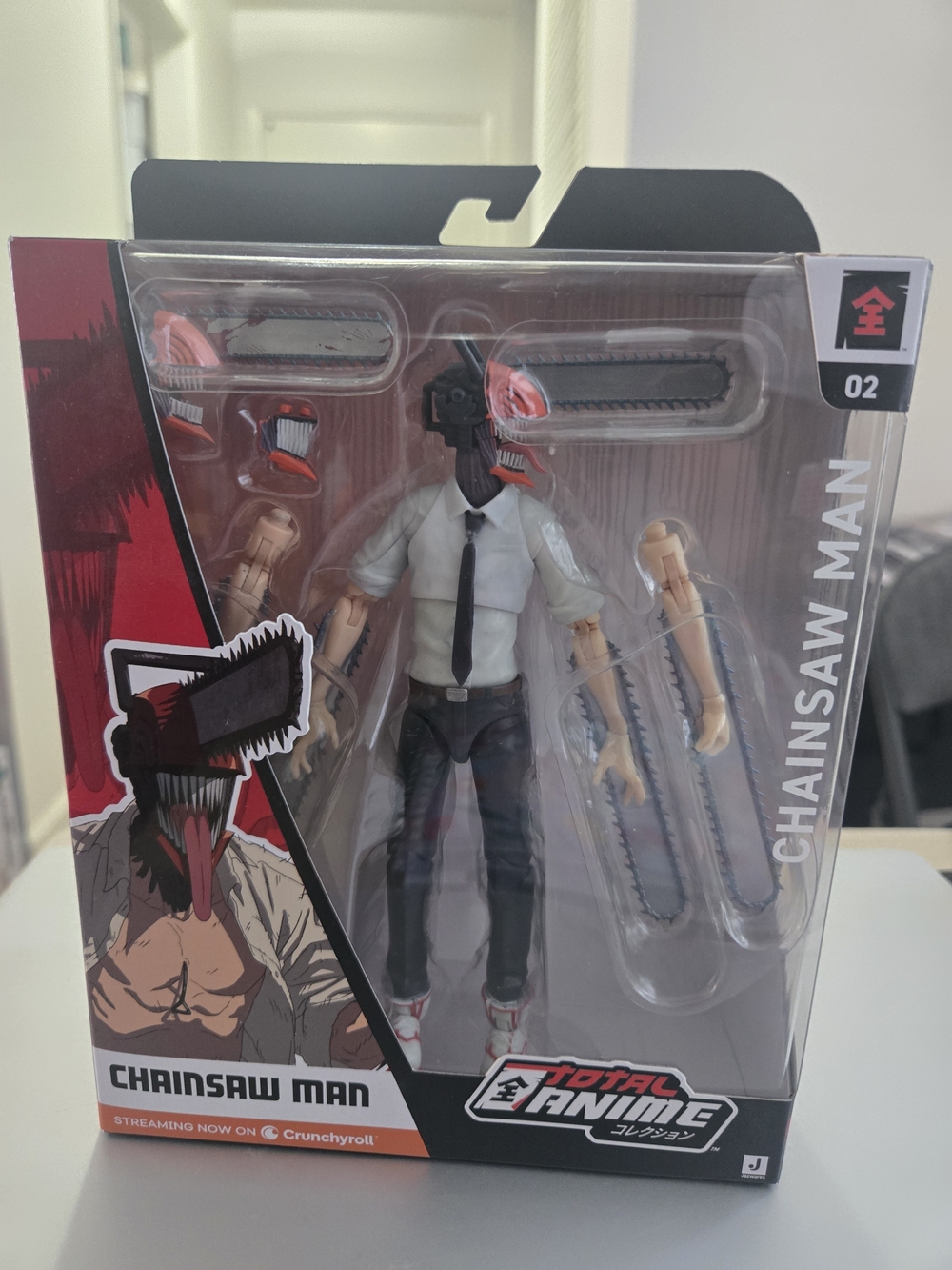 Chainsaw Man Action Figure - Official Total Anime Figure (Black, White, Red)